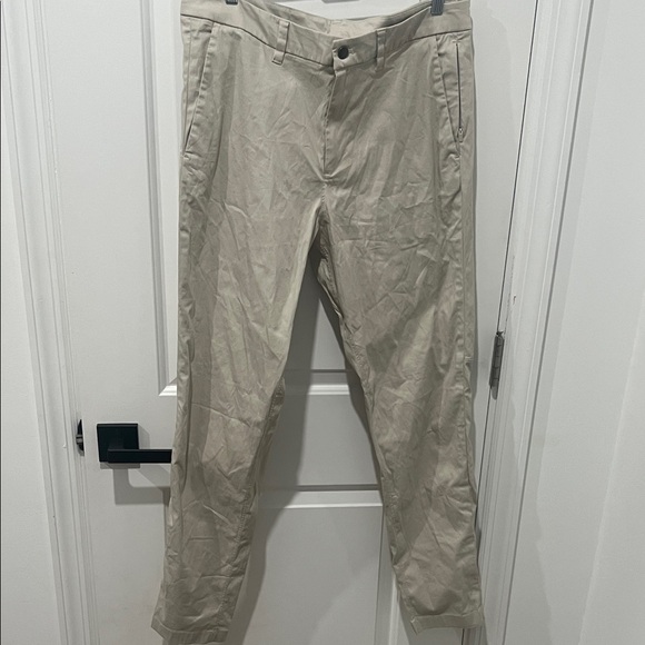 Lululemon Athletica Men's Tan Commission Pant Slim Size 34 - Picture 1 of 11